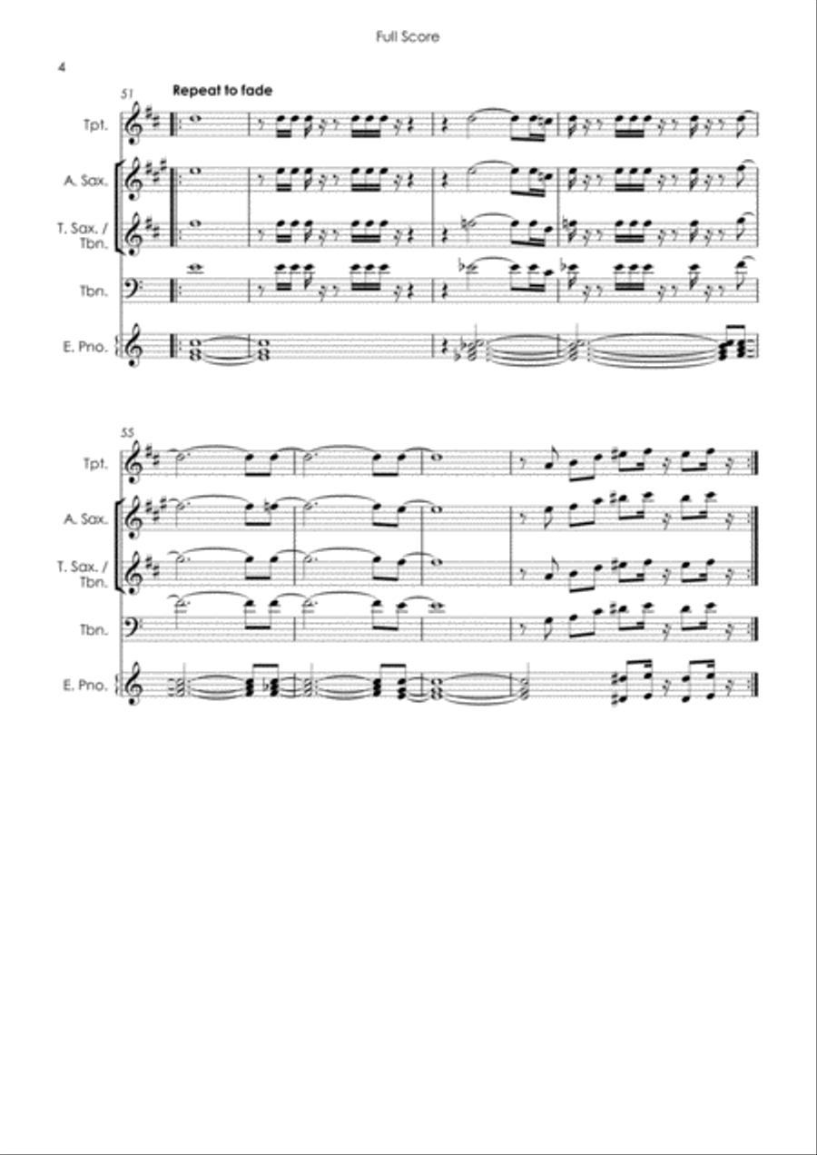 Never Can Say Goodbye Tenor Saxophone scores gallery preview page 6