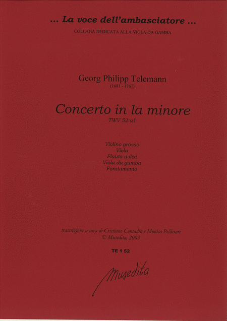 Concerto in a minor TWV 52:A1 (Manuscript, D-DS)