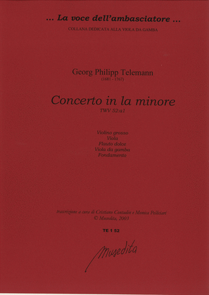 Concerto in la minore TWV 52:a1