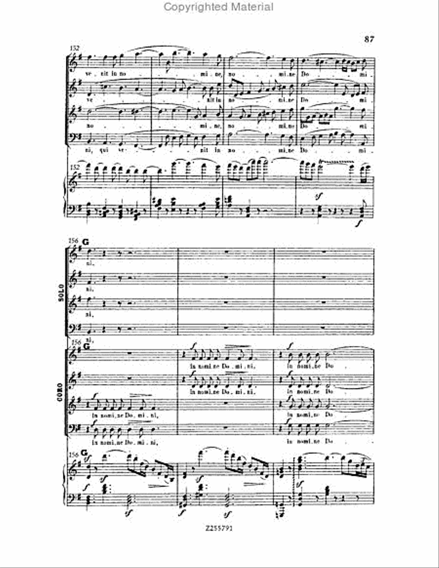 Missa Solemnis, Op.123 Choir scores gallery preview page 87