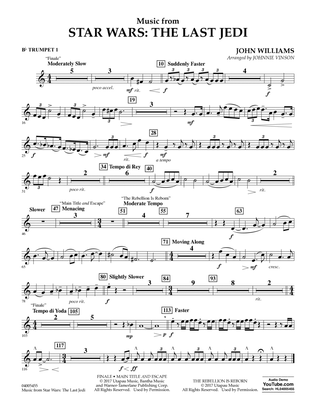 Music from Star Wars: The Last Jedi - Bb Trumpet 1