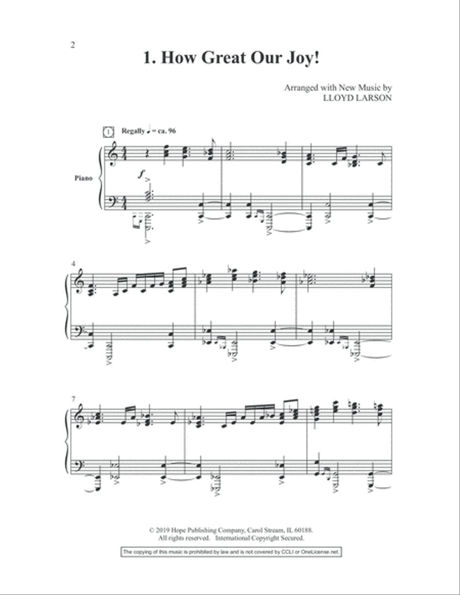 Joy Has Dawned 4-Part scores gallery preview page 8