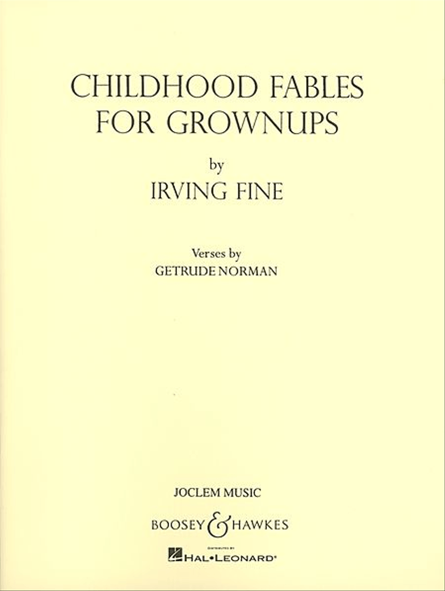 Childhood Fables for Grownups Medium Voice scores gallery preview page 1