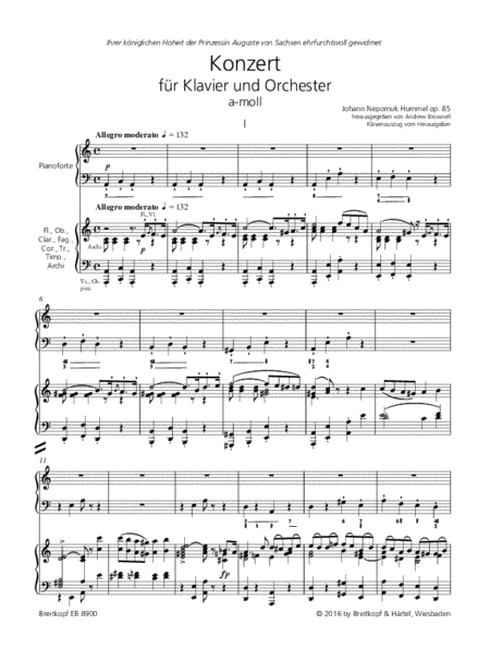 Piano Concerto in A minor Op. 85