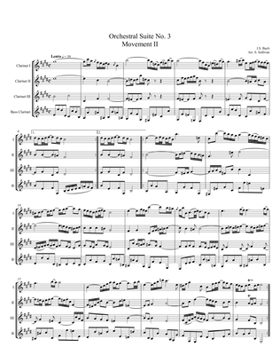 Orchestral Suite No. 3 - Mvt. II