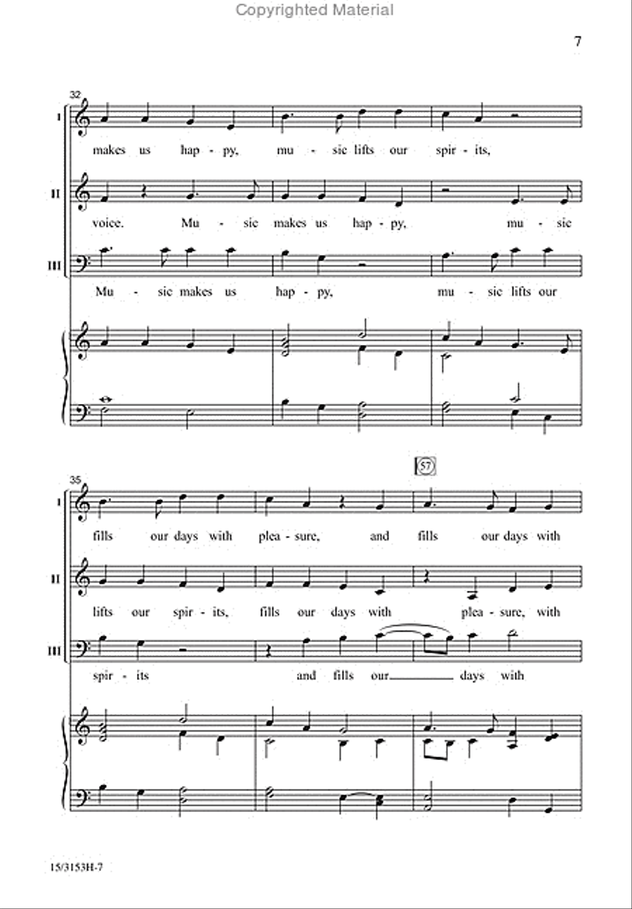 Sing Gladly Sing Gladly 3-Part scores gallery preview page 7