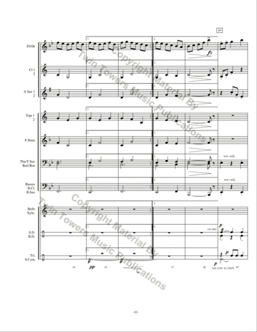 Rondo Concert Band scores gallery preview page 11