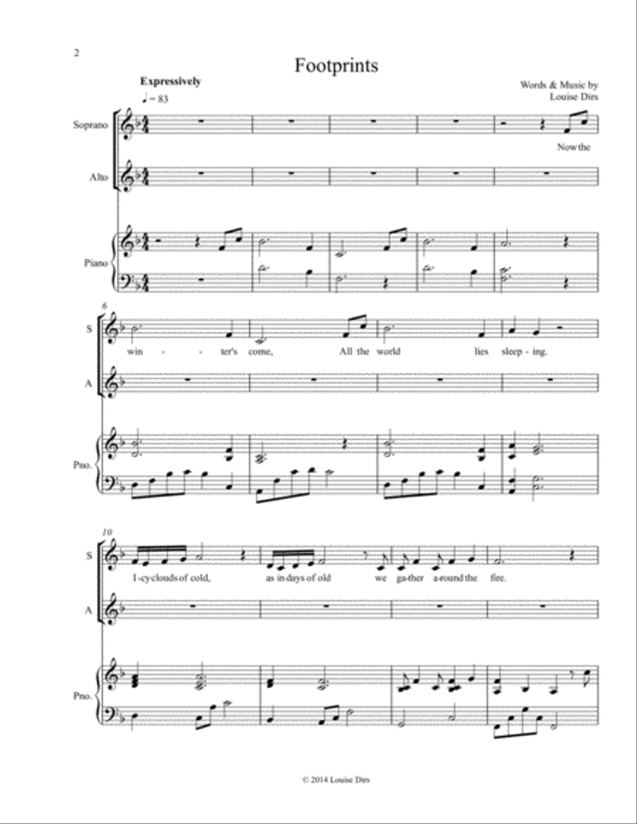 Footprints Voice scores gallery preview page 2