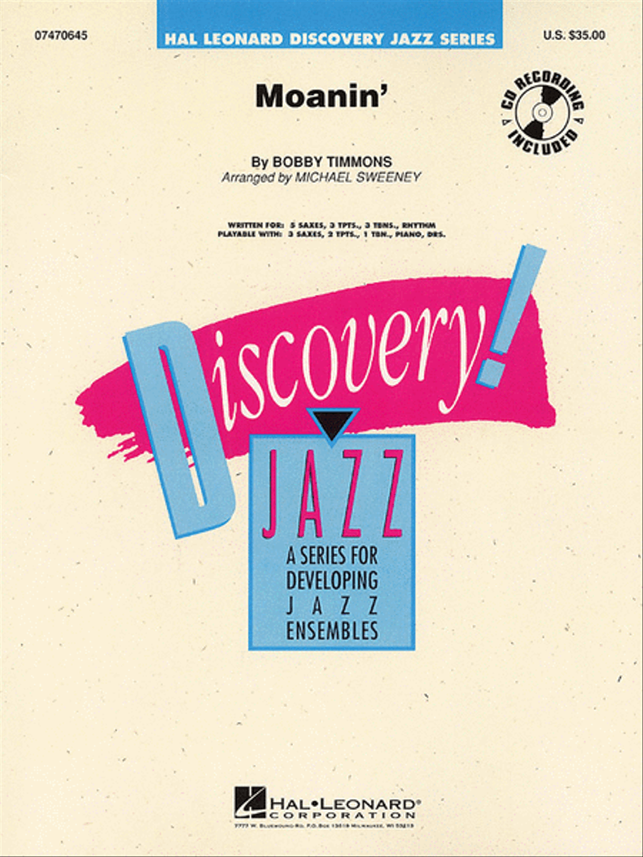 Moanin' Jazz Ensemble scores gallery preview page 1