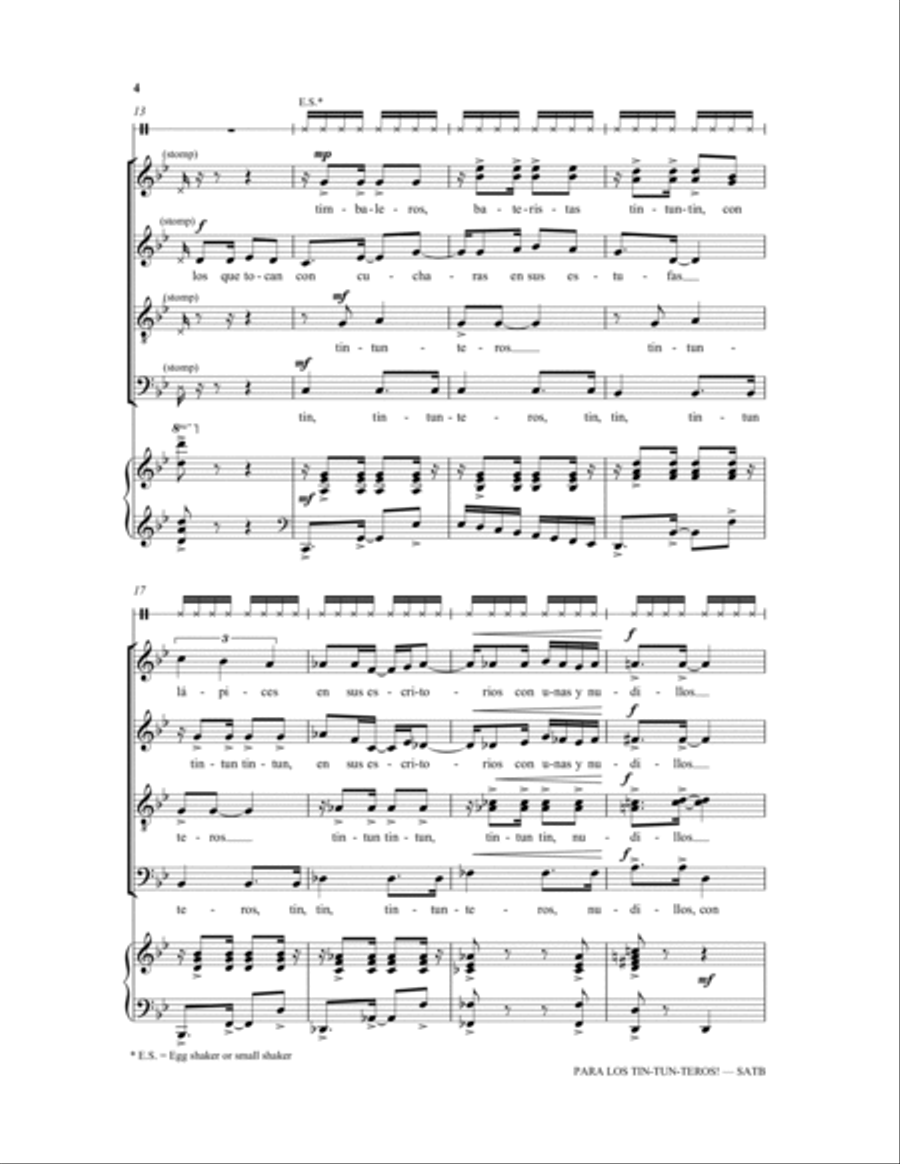 Para los tin-tun-teros! 4-Part scores gallery preview page 4