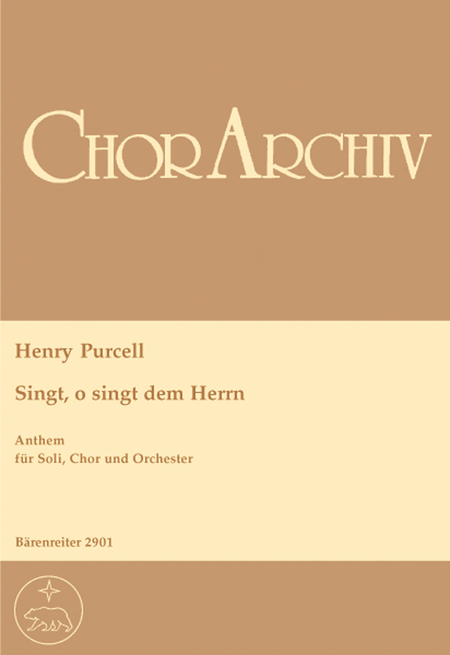 Singt, o singt dem Herrn - O, sing unto the Lord