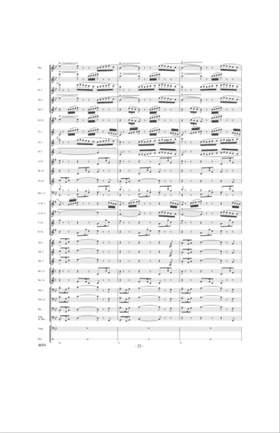 Ride of the Valkyries Concert Band scores gallery preview page 22