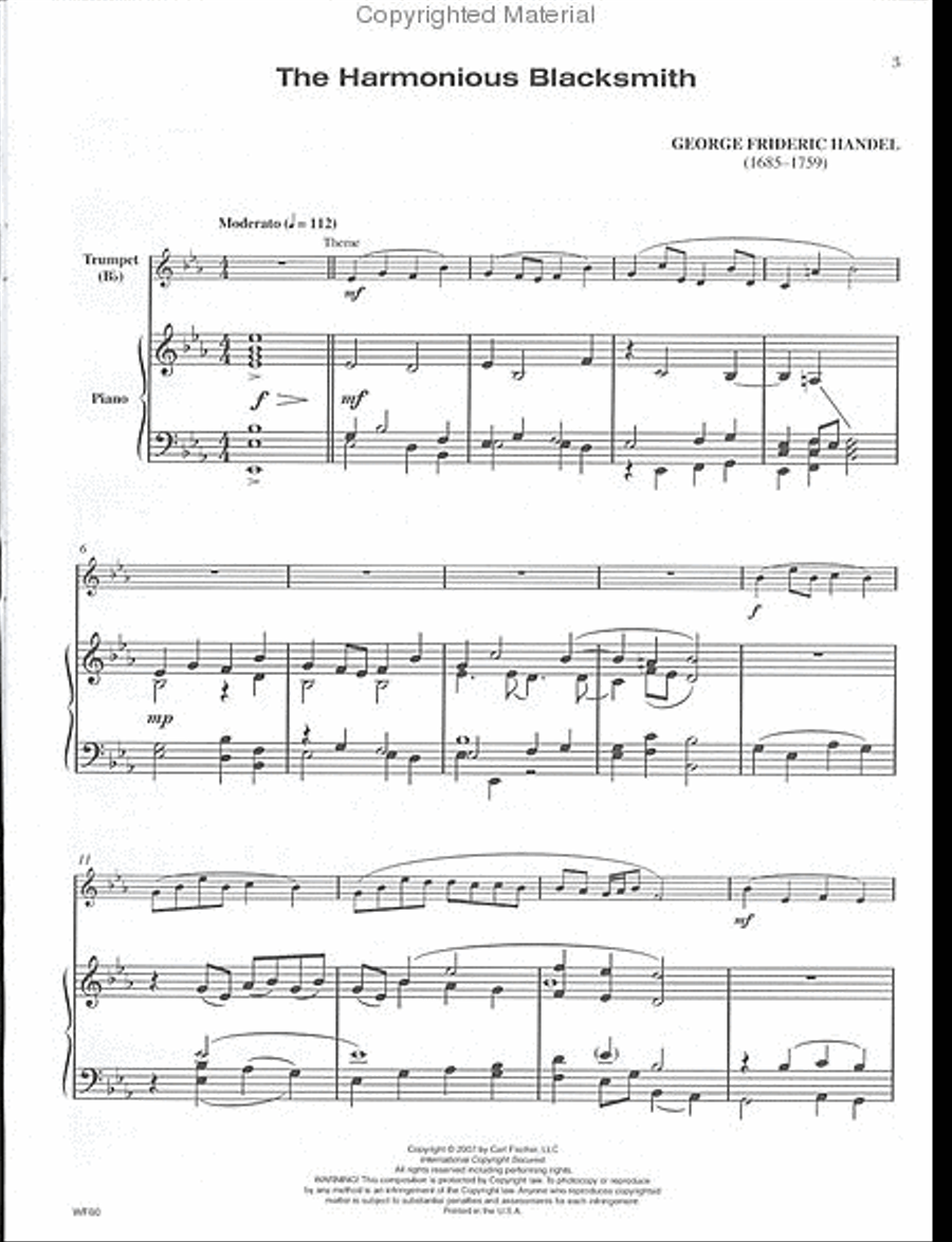 Protocol: A Guide to the Collegiate Audition (Trumpet) Trumpet Solo scores gallery preview page 2