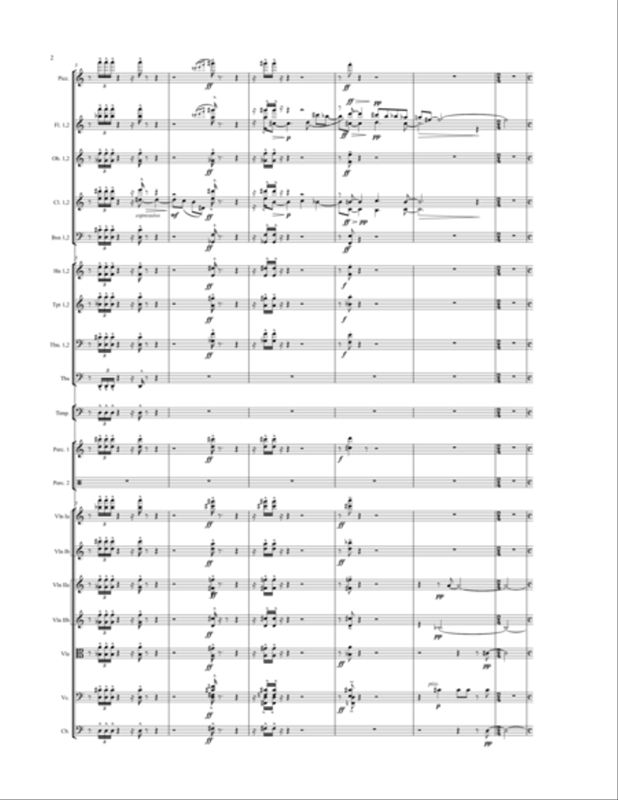 Friend or Fiend for orchestra (score) Full Orchestra scores gallery preview page 2