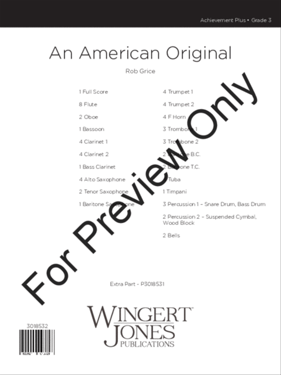 An American Original (Score) Concert Band scores gallery preview page 2