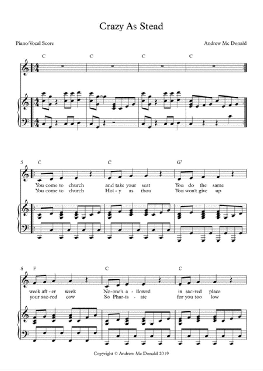 Crazy As Stead Voice scores gallery preview page 2