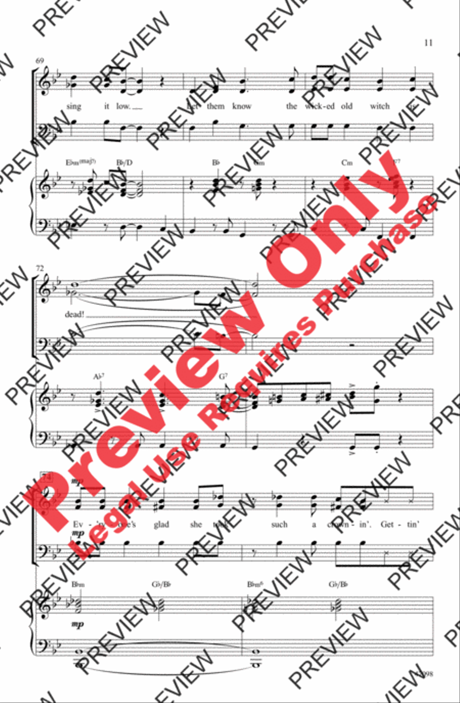 Ding-Dong! The Witch Is Dead 3-Part scores gallery preview page 10