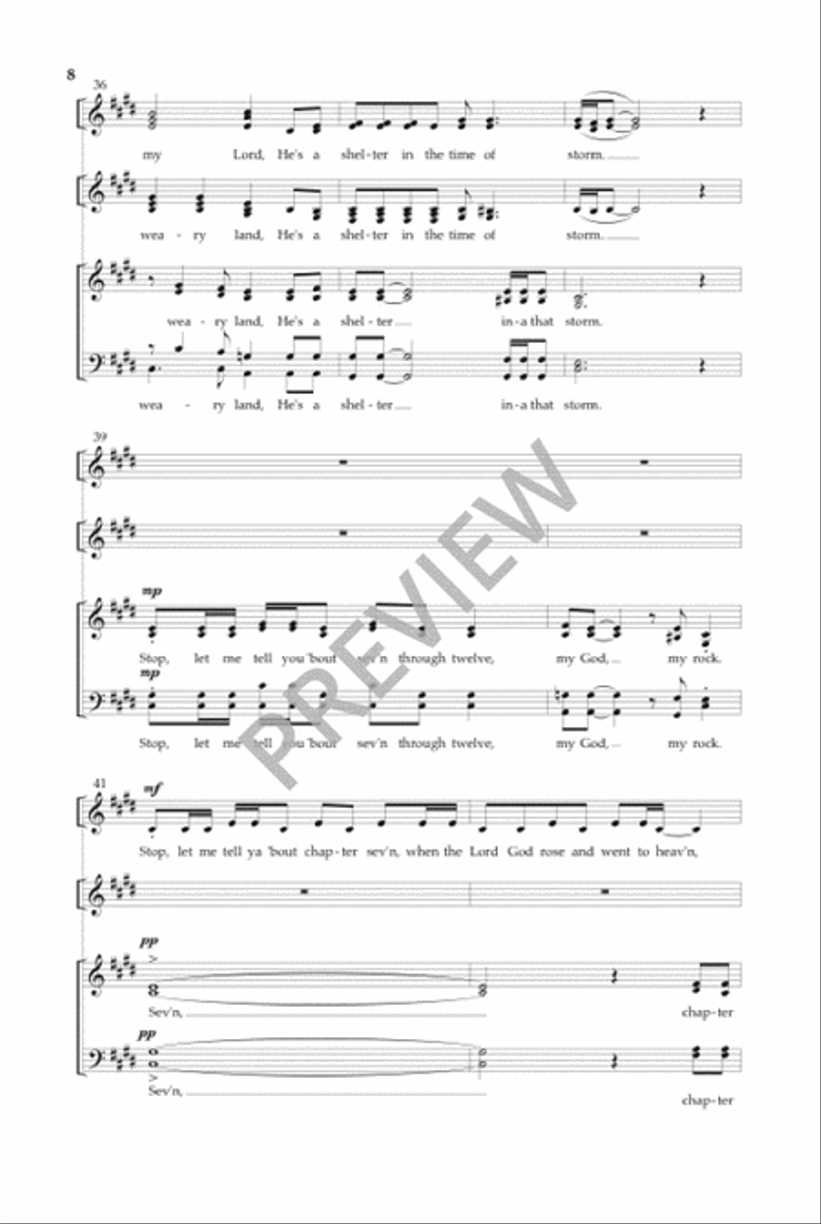 My God Is a Rock My God Is a Rock Divisi scores gallery preview page 9