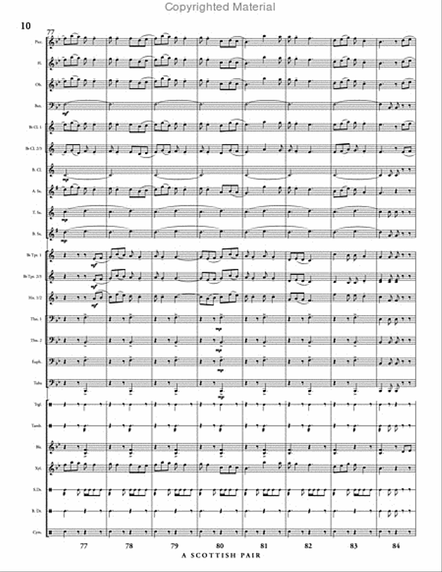 A Scottish Pair A Scottish Pair Concert Band scores gallery preview page 11
