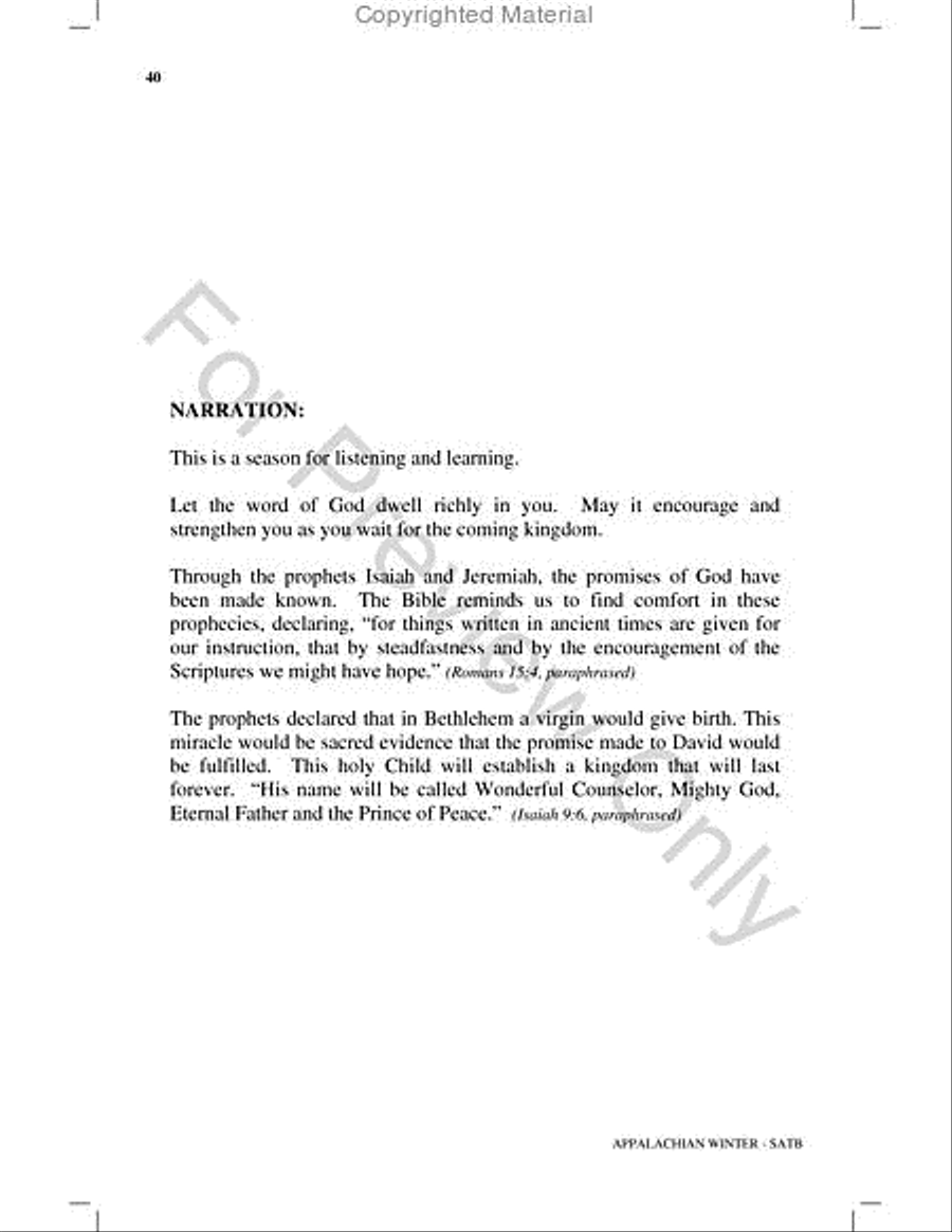 Appalachian Winter Choir scores gallery preview page 39