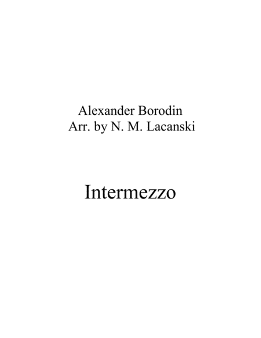 Intermezzo Alto Saxophone scores gallery preview page 1