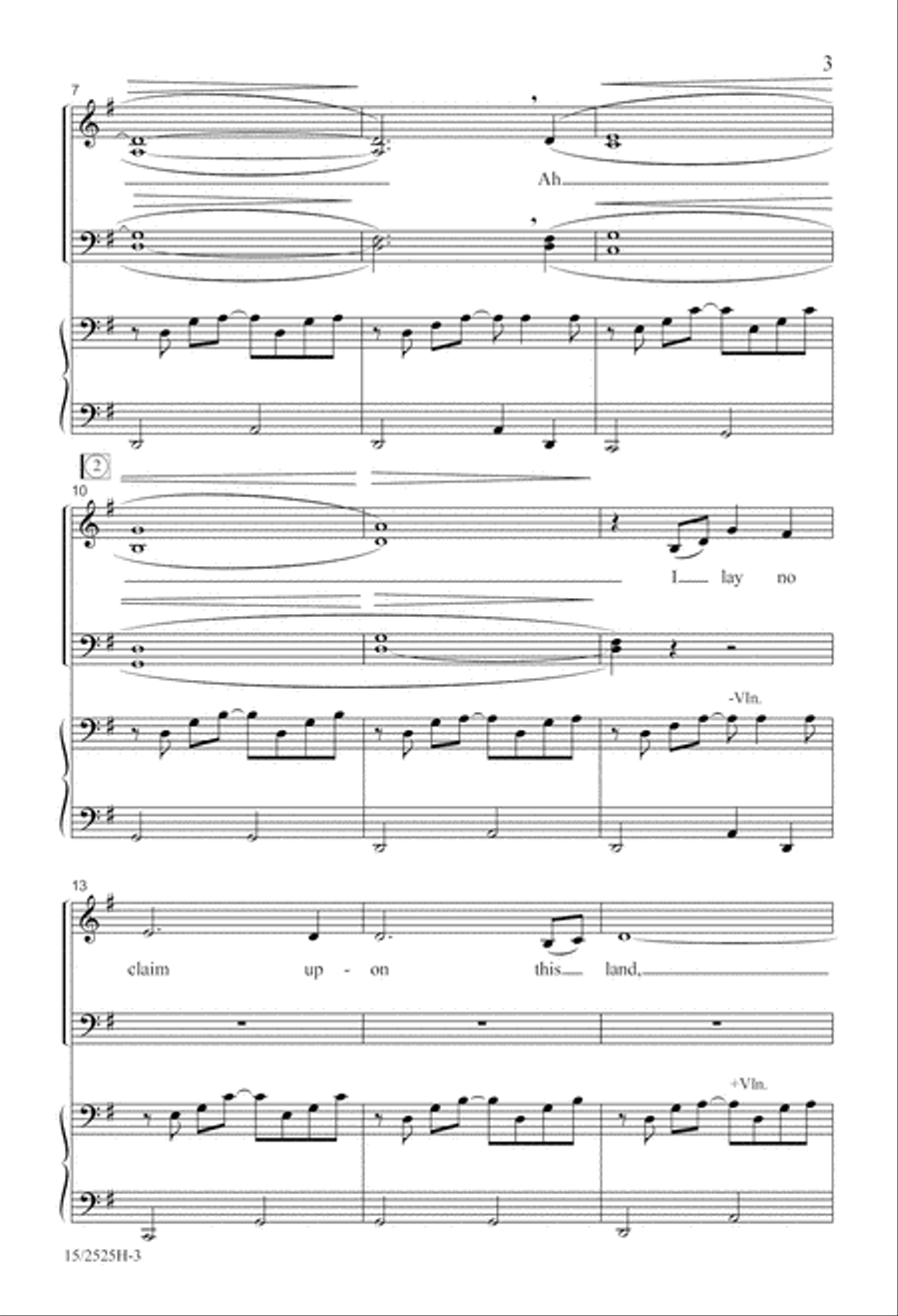 I Will Tread Lightly 4-Part scores gallery preview page 3