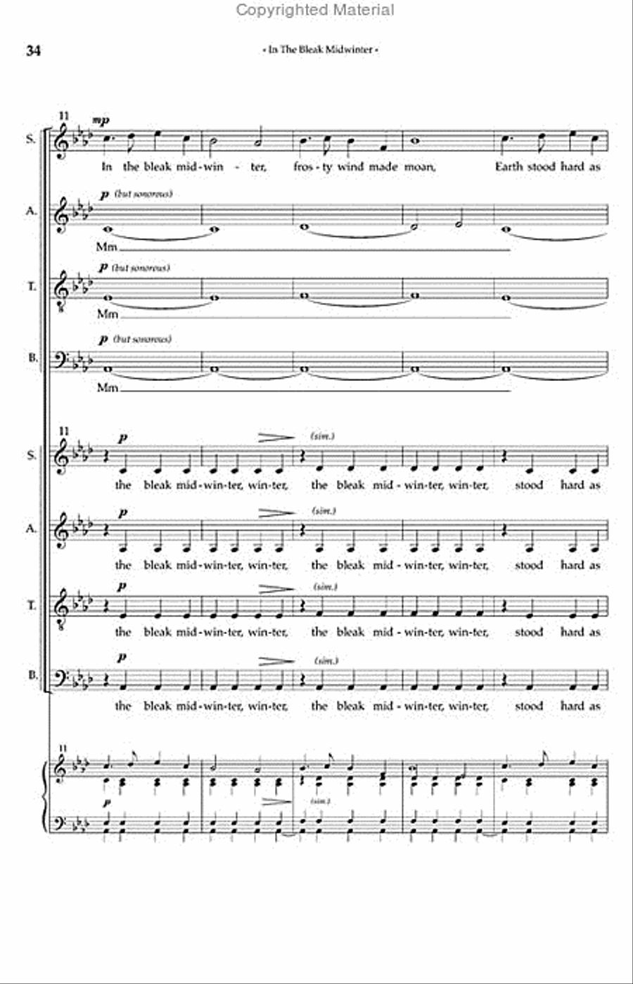 Christmas Carols, Volume 1 SSAATTBB scores gallery preview page 4