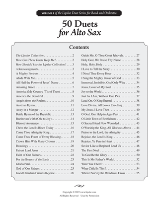 Book cover for 50 Duets for Alto Sax