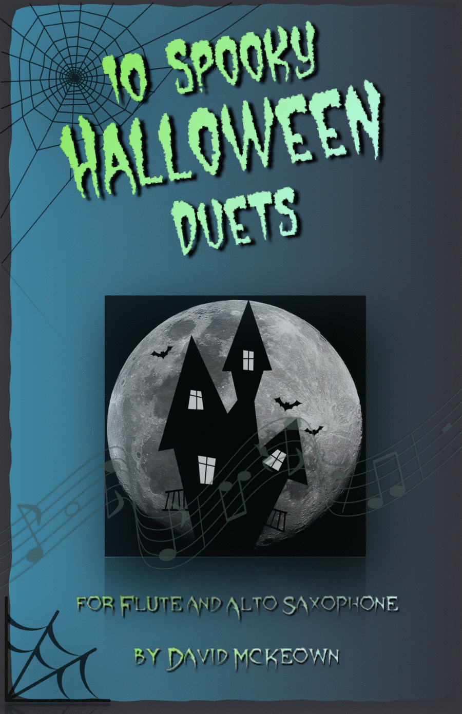 10 Spooky Halloween Duets for Flute and Alto Saxophone Woodwind Duet scores gallery preview page 1