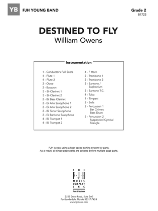 Destined to Fly: Score