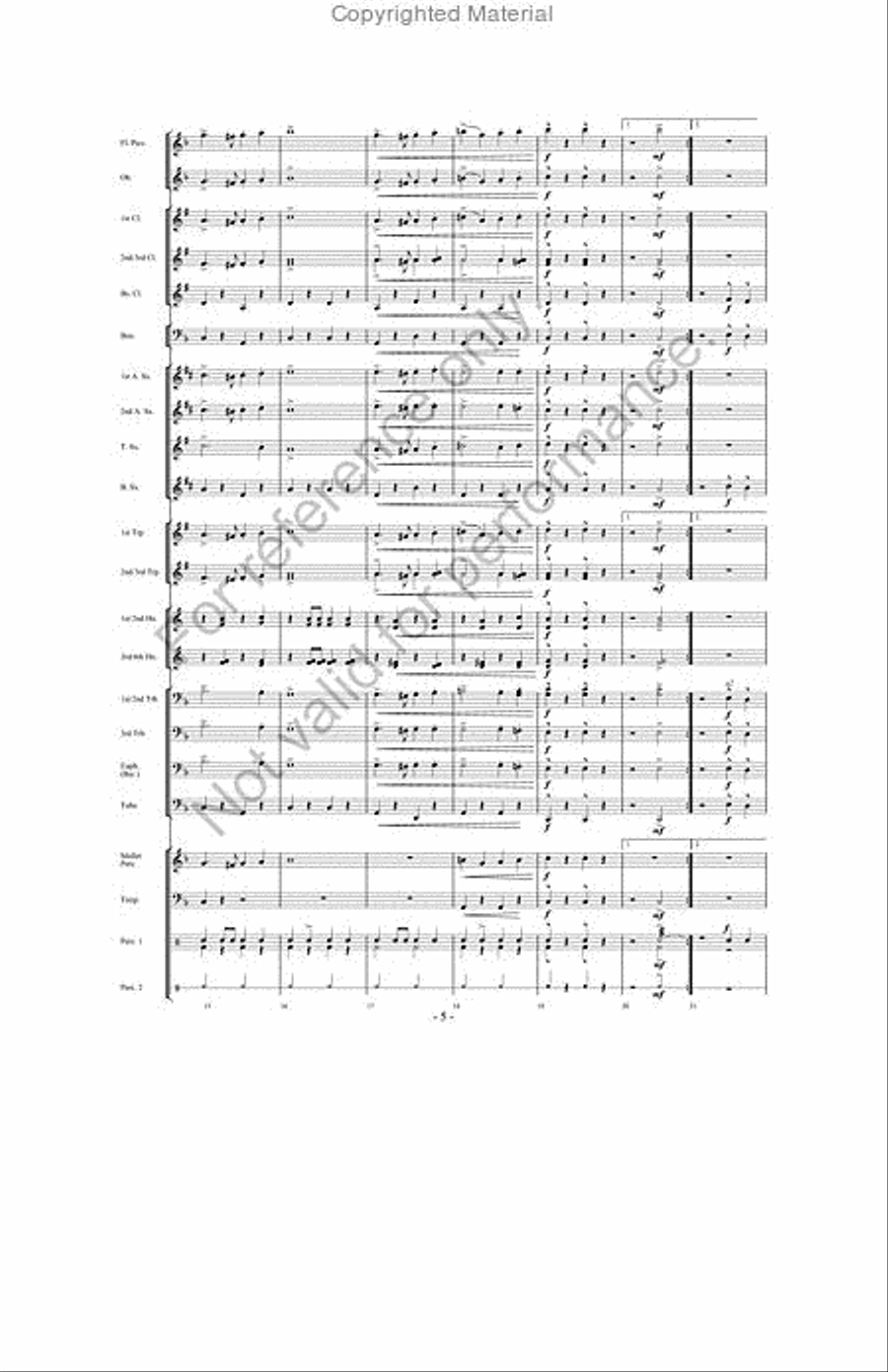 March Jubilee Concert Band scores gallery preview page 4