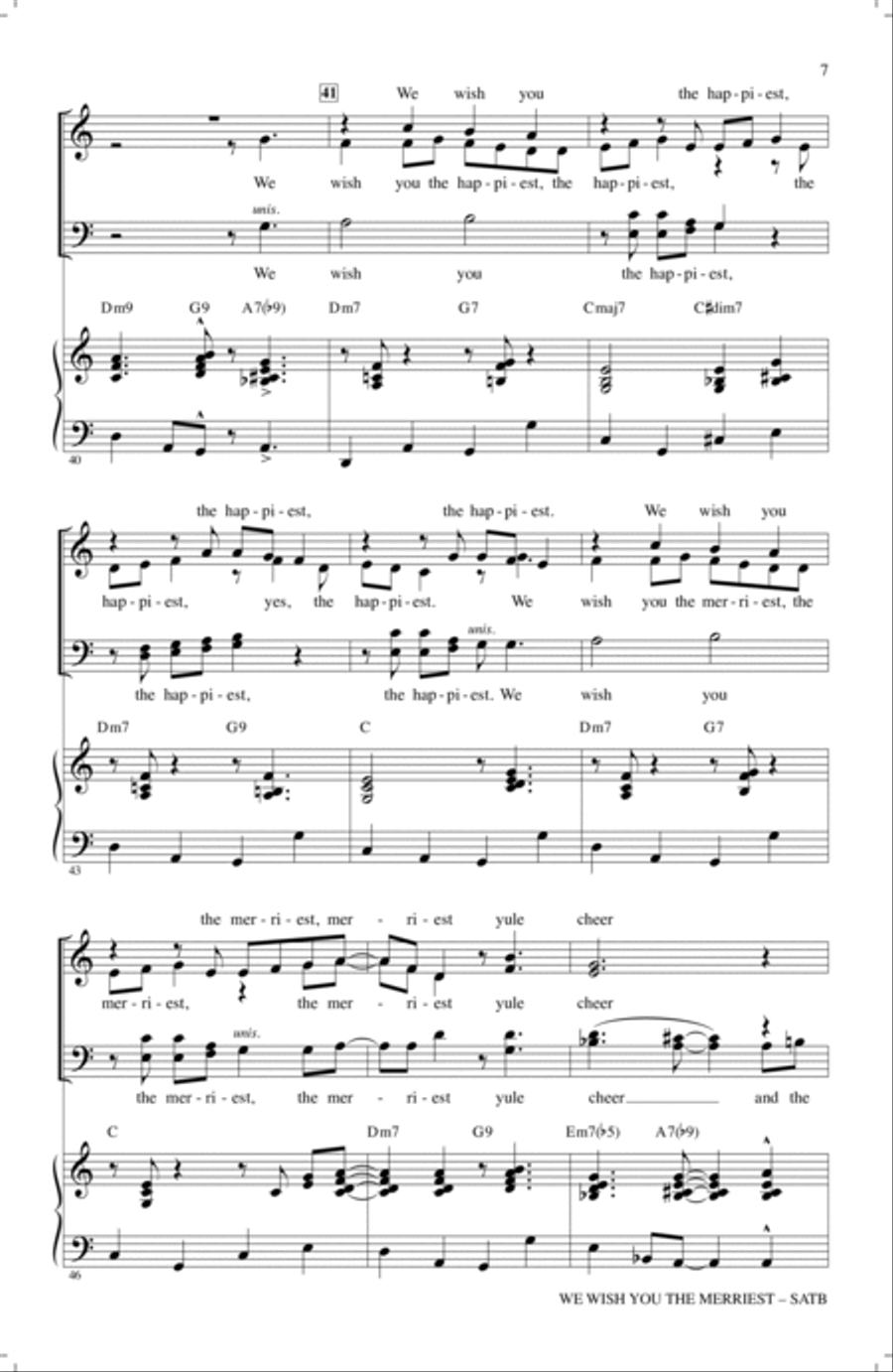We Wish You The Merriest 4-Part scores gallery preview page 6