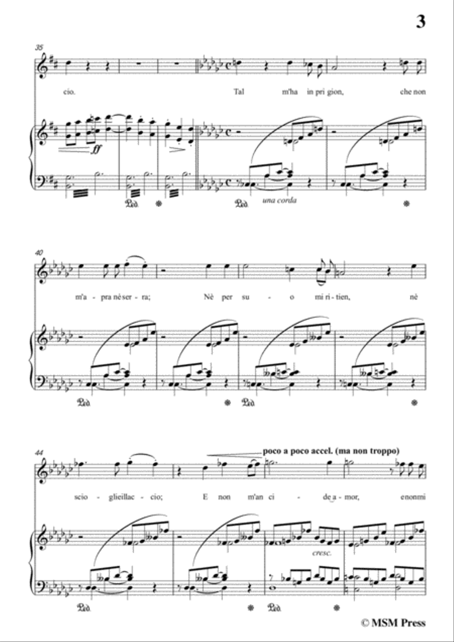 Liszt-Pace non trovo in g minor,for Voice and Piano Voice Solo scores gallery preview page 5