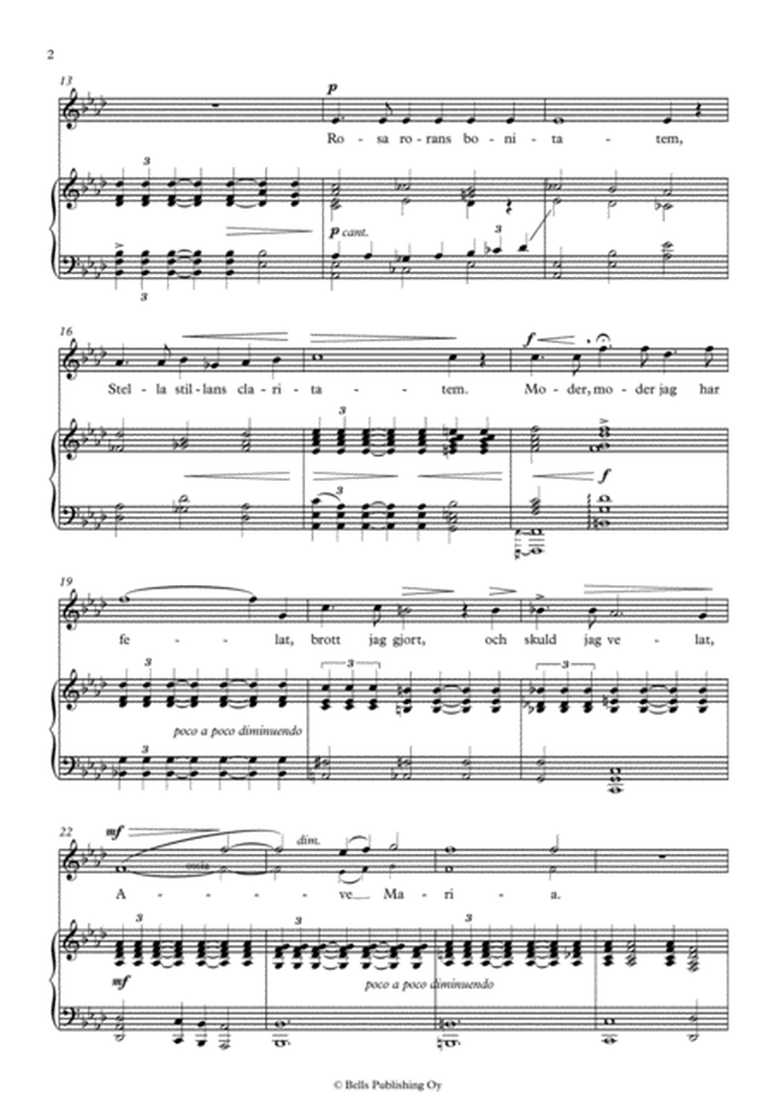 Rosa rorans bonitatem, Op. 32 No. 1 (Original key. A-flat Major)