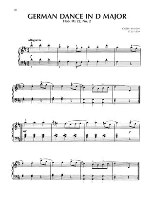 Book cover for German Dance In D Major, Hob. IX: 22, No. 2