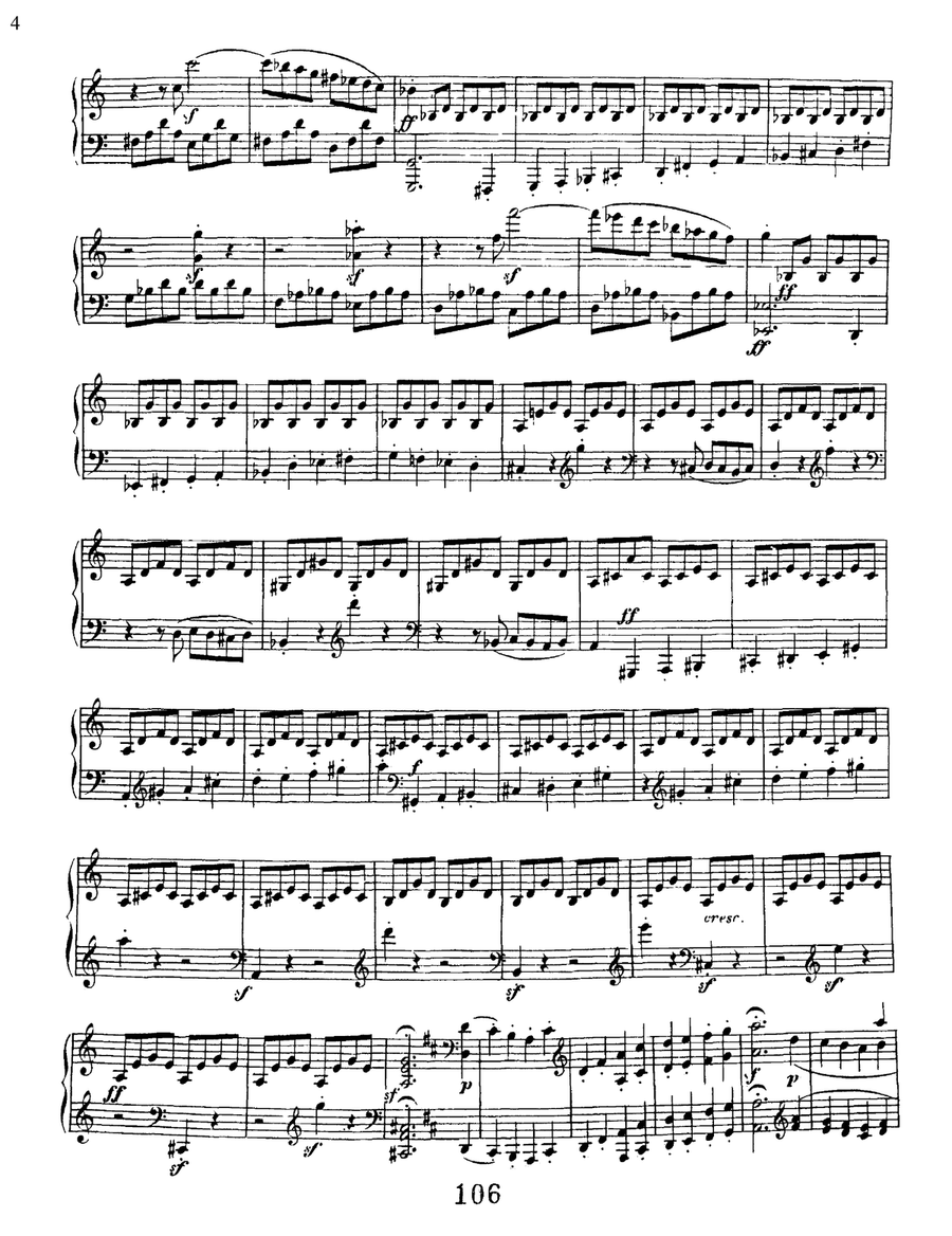 Sonata No. 7 In D Major, Op. 10, No. 3 Piano Solo scores gallery preview page 4