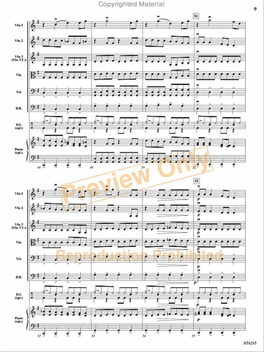 Rocket Out! String Orchestra scores gallery preview page 8