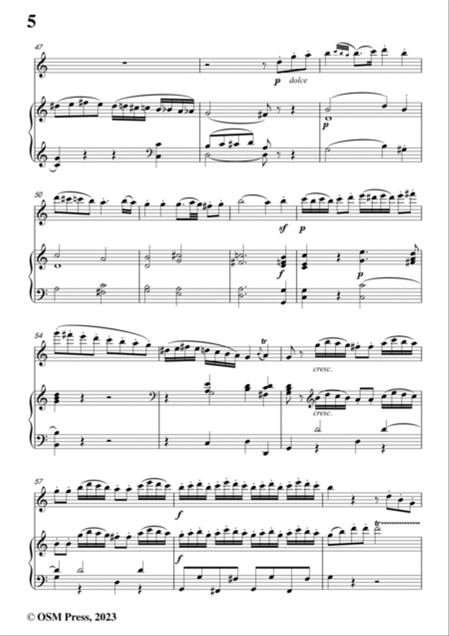 Hoffmeister-Sonata,in C Major,Op.13 Flute scores gallery preview page 6