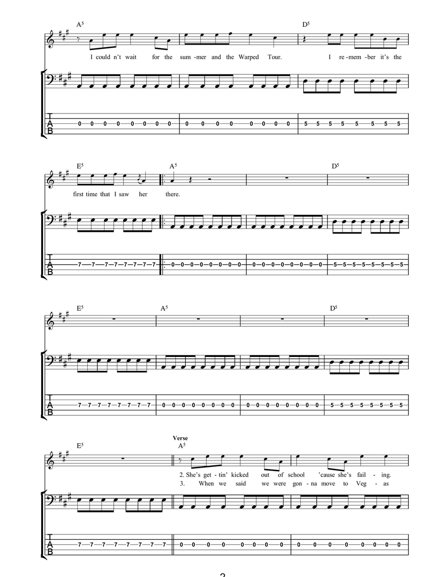 The Rock Show Electric Guitar scores gallery preview page 2
