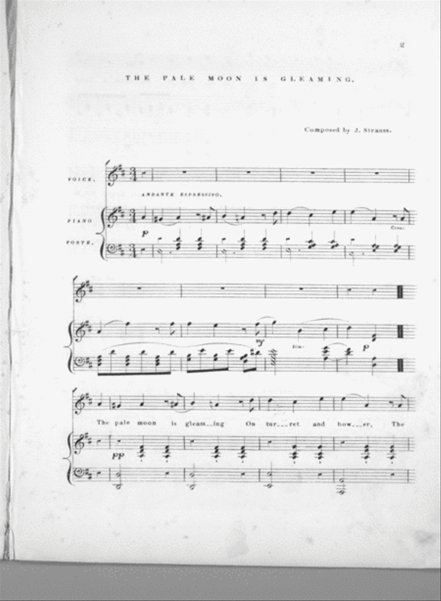 The Pale Moon is Gleaming Voice scores gallery preview page 2
