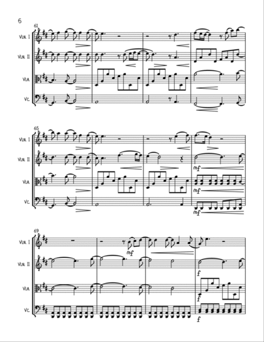 Anyone String Quartet scores gallery preview page 6