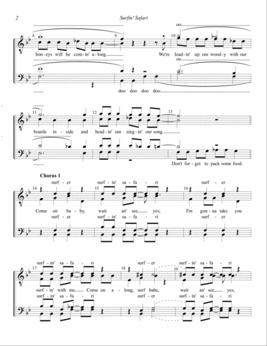 Surfin' Safari Surfin' Safari TTBB scores gallery preview page 2