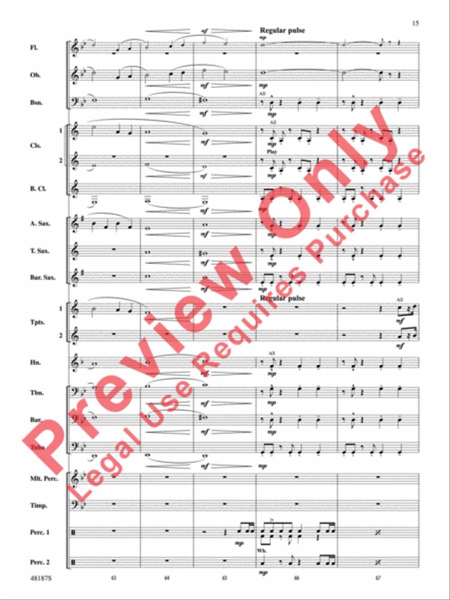 Fortaleza Concert Band scores gallery preview page 16
