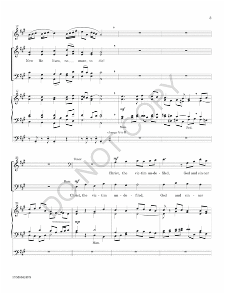 Christ, the Lord, Is Risen Today 4-Part scores gallery preview page 22