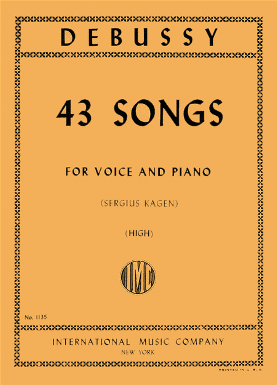 43 Songs. High. (F. & E.) High Voice scores gallery preview page 1