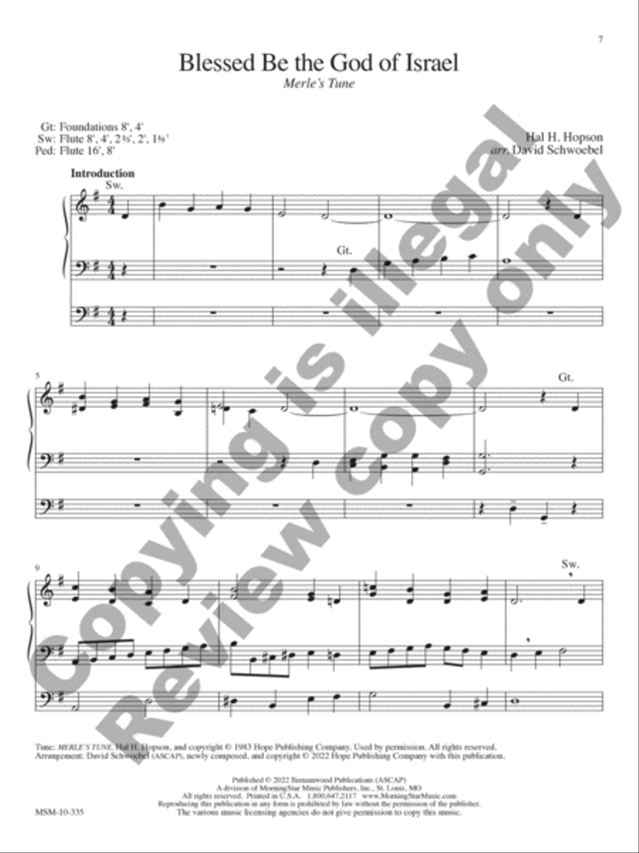 Will You Come and Follow Me Organ scores gallery preview page 4