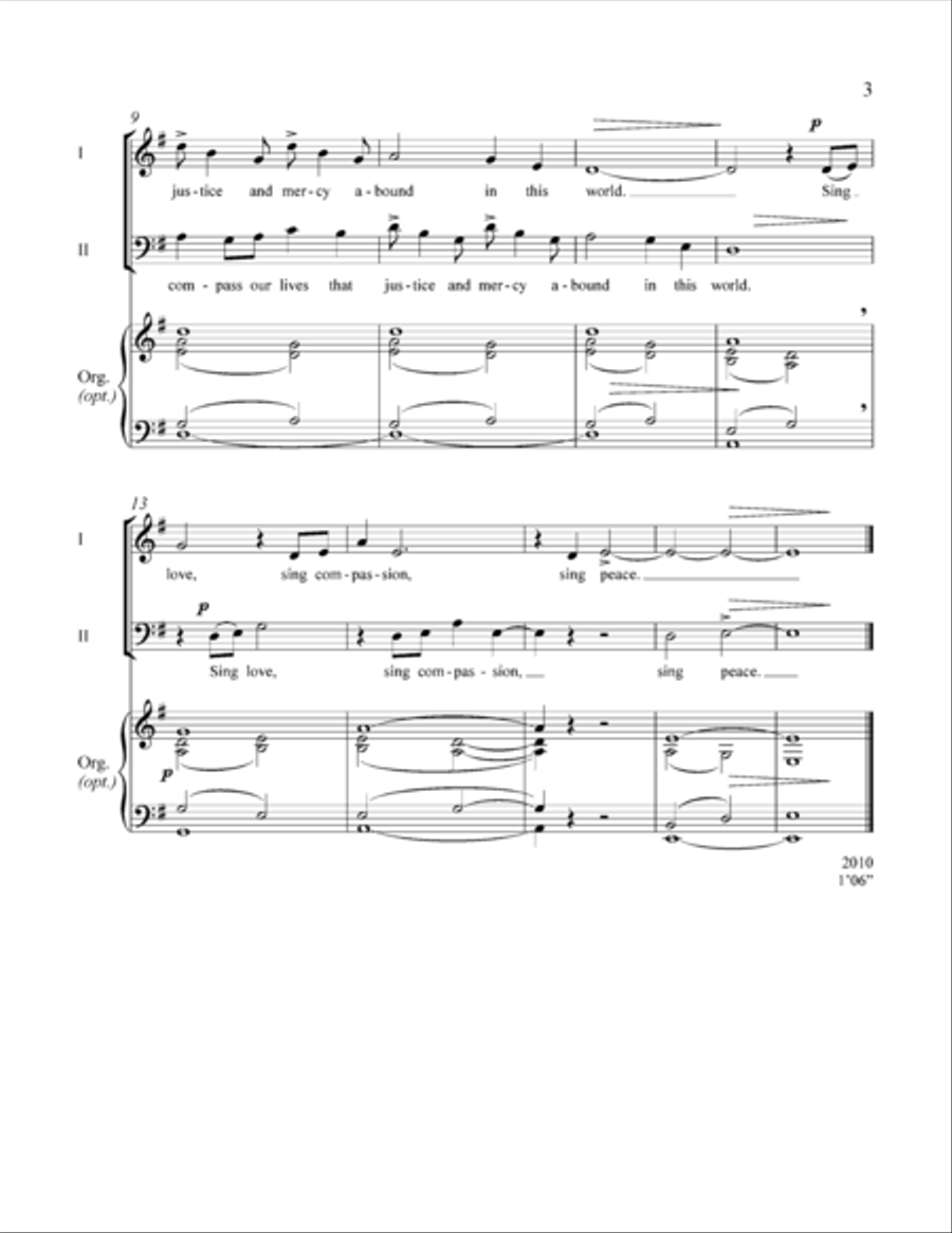 A Universal Blessing A Universal Blessing Unison Choir scores gallery preview page 6