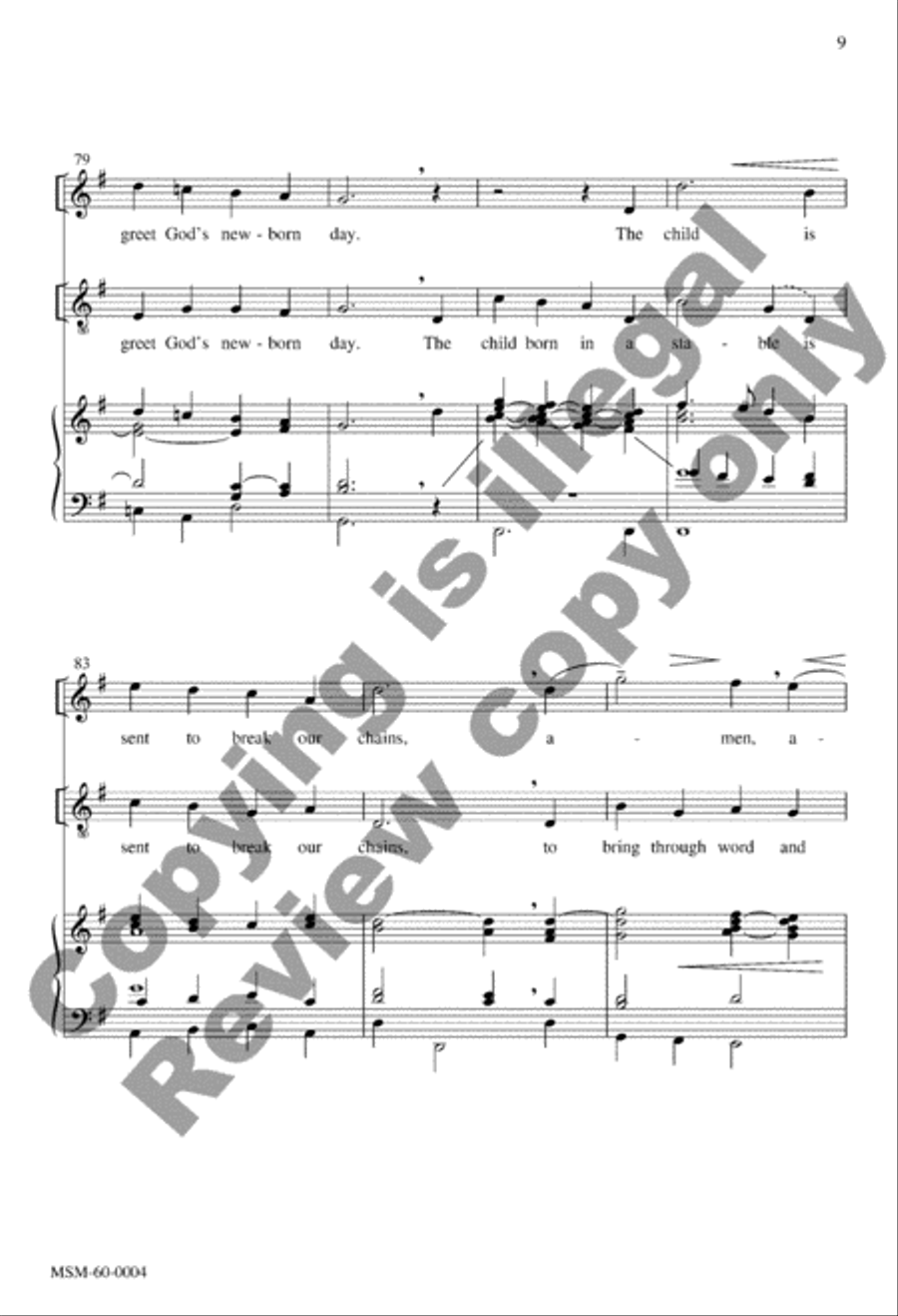 We Wait the Peaceful Kingdom (Choral Score) image number null