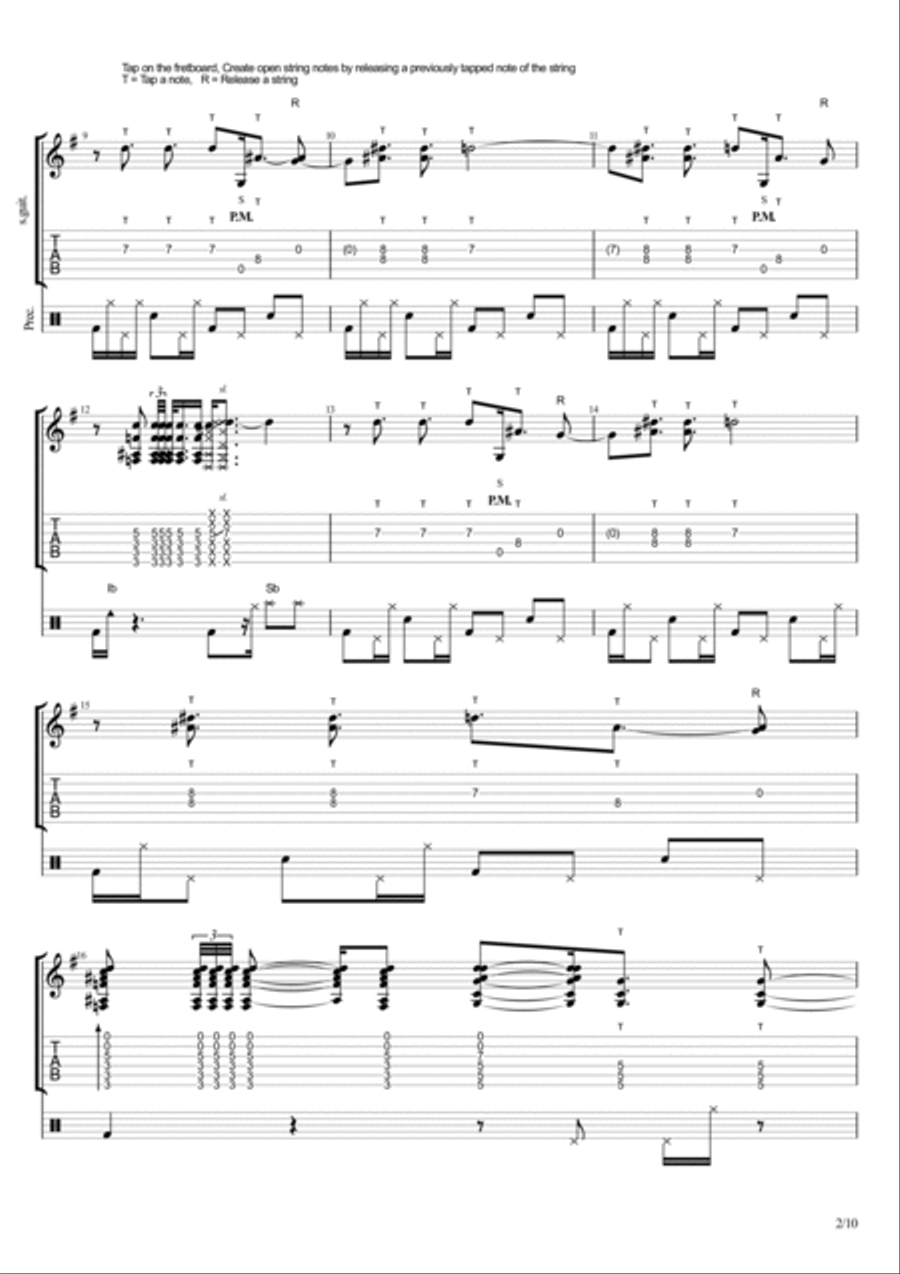 A Power In Letting Go A Power In Letting Go Electric Guitar scores gallery preview page 2