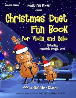 Book cover for Christmas Duet Fun Book for Violin and Cello